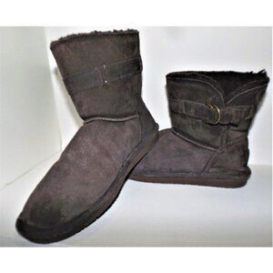 Bearpaw women's size 10 brown 1243W Tessa suede midcalf boots